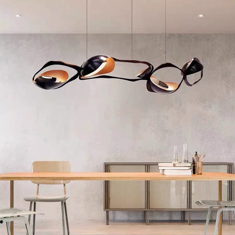 Modern Minimalist Art Personalized Restaurant Bar Dining Room Chandelier High-end Ambient Light Creative Special-shaped Modeling
