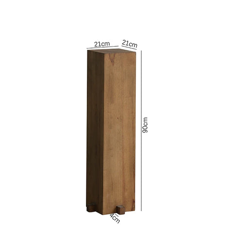 Supershaped Wabi-sabi Style Solid Wood Pier Base Pillar Feng Zheyuan Vase Living Room Entrance Wood Carving Chinoiserie Landscaping Ornaments