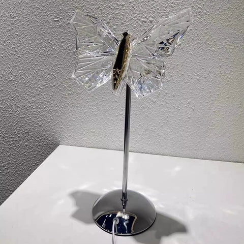 Creative Crystal Butterfly Desk Lamp Bedroom Bedside Girl Night Lamp Romantic Girlfriend Internet Celebrity Atmosphere Gift Lamp