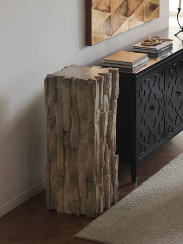 "Shaping Up The Wabi-sabi Style "stone Language Qingji" Imitation White Jade Base B&b Entrance Decoration Living Room Floor Decoration