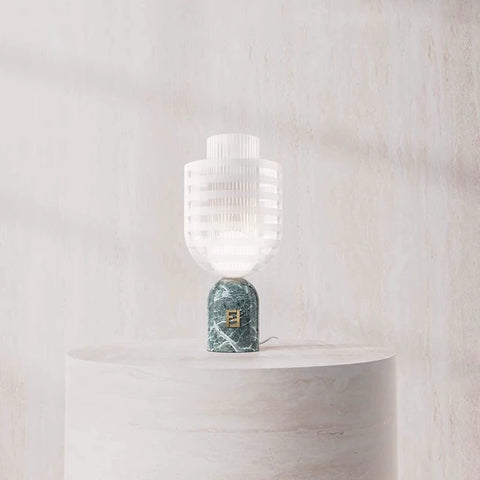 Bedside Marble Table Lamp Simple Bedroom Decorative Glass Lamp