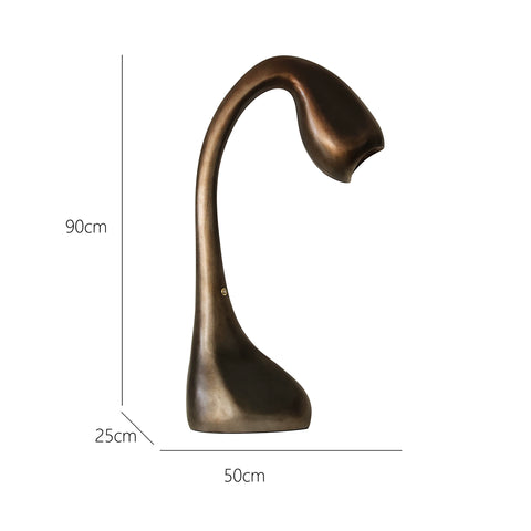 Shaped Living Room Floor Lamp Retro Wabi Wind 2025 New Swan Medieval Lamp Designer Clothing Store Desk Lamp