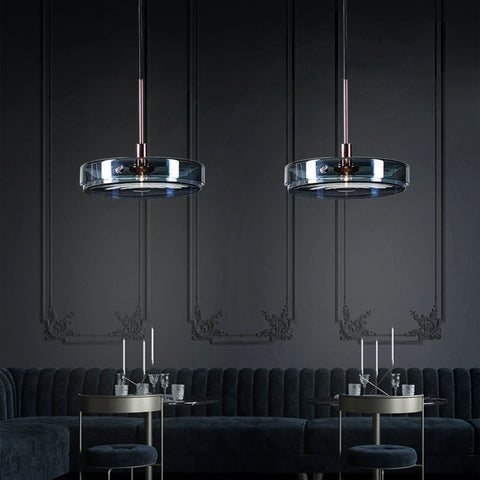 Nordic Art Glass Chandelier Modern Minimalist Bedroom Study Restaurant Bar Clothing Store Soft Lighting