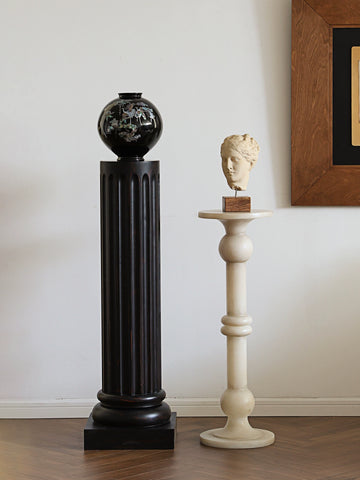 Shape French Antique Floor Base Ornament Designer Living Room Entrance Decoration High-end Pillar