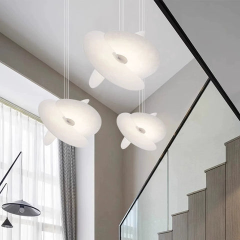 Loft Chandelier Apartment Duplex Stairs Villa Empty Living Room Dining Room Bedroom Art Creative Chandelier