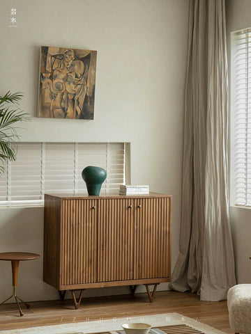 Indonesian Teak Cabinet\Vintage Mid-Century Style Sideboard Living Room & Bedroom Storage Cabinet\Entrance Hall Storage Unit