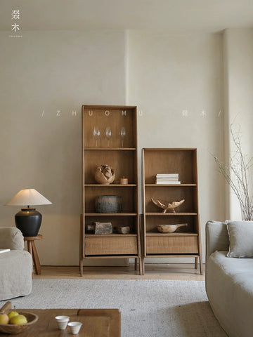 Vintage Wood Transformation | Japanese Wabi-Sabi Style Solid Wood Modular Chest of Drawers | Bedroom Storage | Drawer Unit | Bookcase | Standing Cabinet