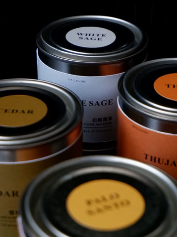 Mailahome Plant Tower Incense Cone Incense Aromatherapy Fragrance Cedar Sacred Wood Thuja White Sage