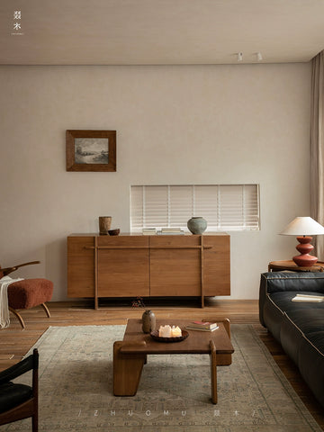 Teak | Indonesian Teak Sideboard in Vintage Antique Style Solid Wood Living Room Storage Cabinet, Bedroom Organiser, Hallway Console