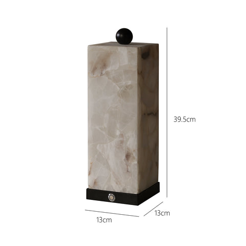 Natural Marble Table Lamp French Italian Style Living Room Study Bedroom Simple Designer Luxury Stone Marble Table Lamp