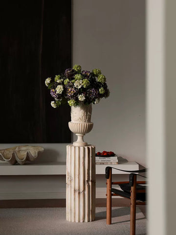 French-style Medieval Style Ornament, Ancient Greek Sculpture, Villa Hotel Lobby, Roman Column Floor Installation