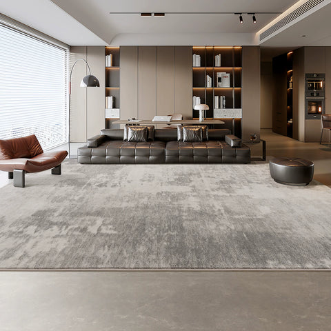 Gray carpet living room light luxury premium gray simple home sofa carpet high sense 2025 new dirt resistant sound insulation
