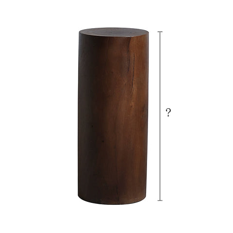 Shape on The Wabi-sandy Wind Solid Wood Base Round Medieval Style Sculpture Table Japanese-style Home Camphor Wood Pier Floor Ornament