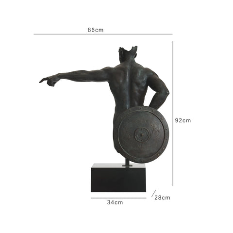 "Supersharp Retro" "fragmented Chapter·guidance" Shield Guard Sculpture Ornament Living Room Entrance Office Decoration