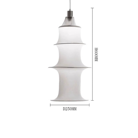 New Chinese-style Wabi Sabi Creative Modern Japanese-style Dining Room Living Room Bedroom Study Staircase Bar Tea Room Fabric Long Chandelier