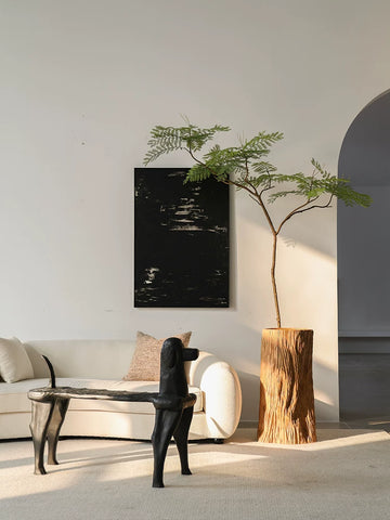 Supershaped Stephen Dog Shoe Changing Stool Retro Entrance Stool Ornament Bench Bed End Stool Medieval Style Solid Wood Bench