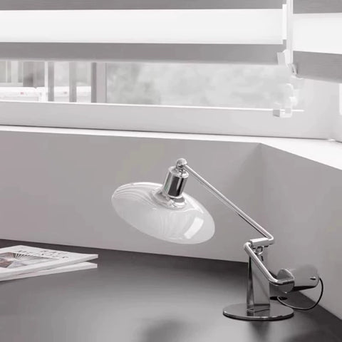 Danish Classic Medieval Vintage Desk Piano Lamp Retro Design Bedroom Bedside Adjustable Glass Desk Lamp