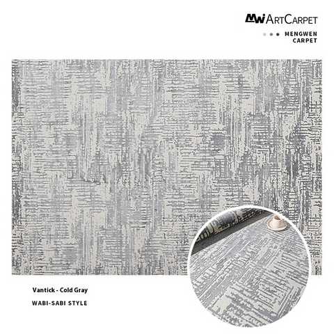 Carpet Living Room Coffee Table Blanket Wabi Sabi Simple Wind High and Low Velvet Three-dimensional Blanket Surface Plain Color Soft and Comfortable