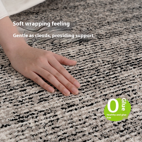 Carpet living room washable, waterproof and anti-fouling, household light luxury, advanced simple designer recommended black and white lines