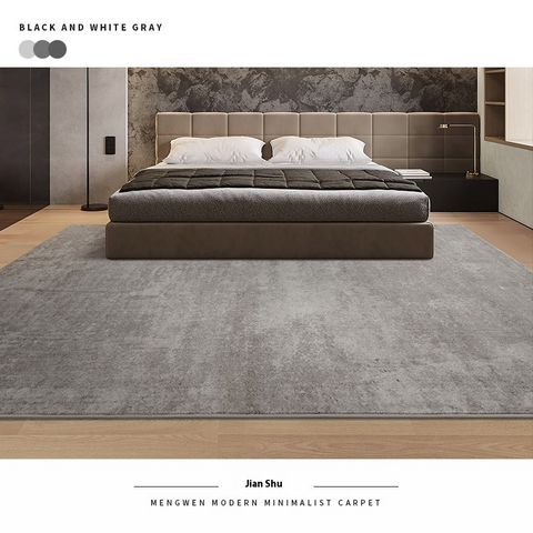 Carpet Bedroom Bedside Blanket, Gray At The End of The Bed, Light Luxury and High-end Sense of Home Use, Sitting and Sleeping, Thickened, Dirt-resistant, Silent and Environmentally Friendly