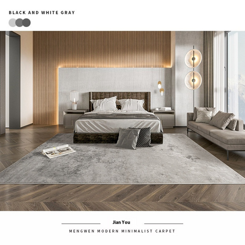 Carpet Bedroom Bedside Blanket, Gray At The End of The Bed, Light Luxury and High-end Sense of Home Use, Sitting and Sleeping, Thickened, Dirt-resistant, Silent and Environmentally Friendly