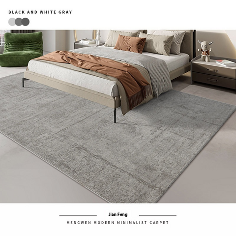 Carpet Bedroom Bedside Blanket, Gray At The End of The Bed, Light Luxury and High-end Sense of Home Use, Sitting and Sleeping, Thickened, Dirt-resistant, Silent and Environmentally Friendly