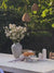 Shape French Ceramic Vase Japanese Home Living Room Flower Arrangement Hydroponic Retro White Ins Flower Ornament 视频 1