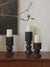 Shape Wabi-sabi Wabi-sabi Carbonized Wood Candlestick Solid Wood Geometric Modeling Candle Cup Candlelight Dinner Table Ornament 视频 1