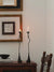 Shape Cast Iron Candlestick Ornament Lily Wabi Black Metal Decoration Retro Side Cabinet Wrought Iron Candlestick Dining Table 视频 1